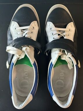 Dior Homme SS04 Strip B01 Sneakers Black Navy Hedi Slimane Archive Sz 41